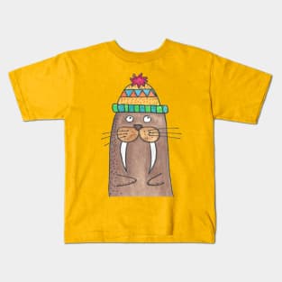 Winter Walrus Kids T-Shirt